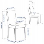IKEA KATTIL KRZESŁO DO JADALNI BIAŁY/ JASNO SZARY - obrazek 8