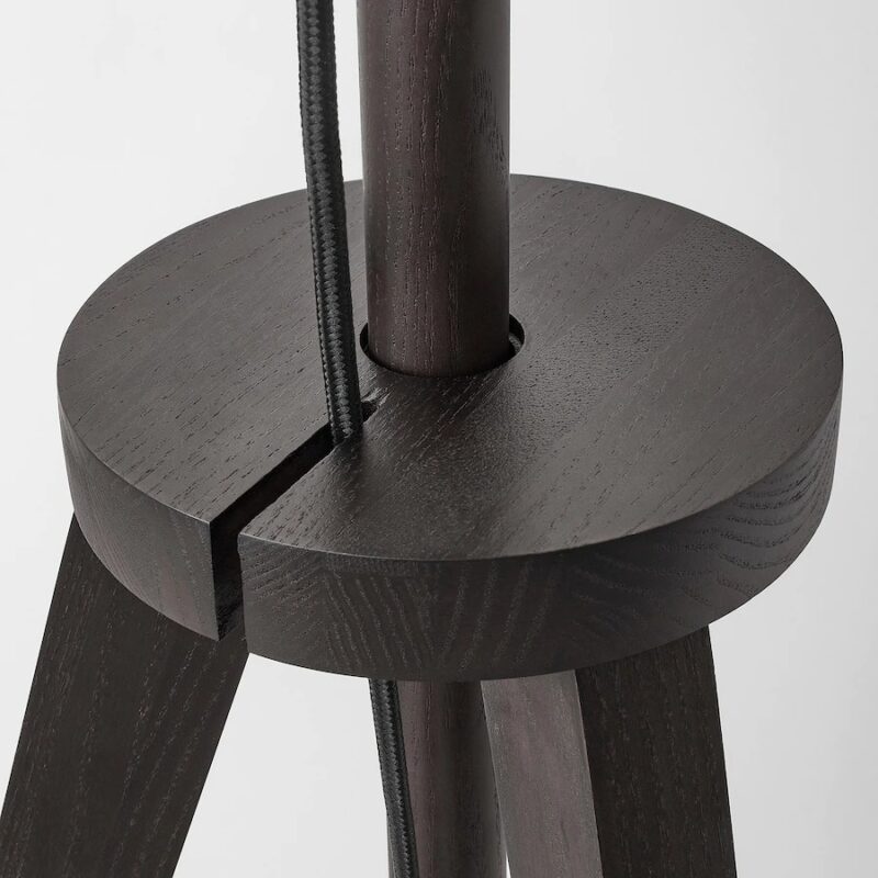 IKEA LAUTERS LAMPA PODŁOGOWA BRĄZ JESION / BIAŁA - obrazek 5