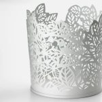 ŚWIECZNIK NA ŚWIECZKI ŚWIECĘ BIAŁY 8 CM - obrazek 3
