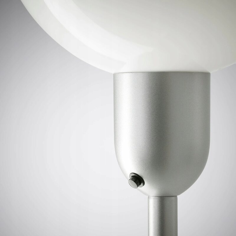 LAMPA PODŁOGOWA / DO CZYTANIA SREBRNA / BIAŁA - obrazek 3