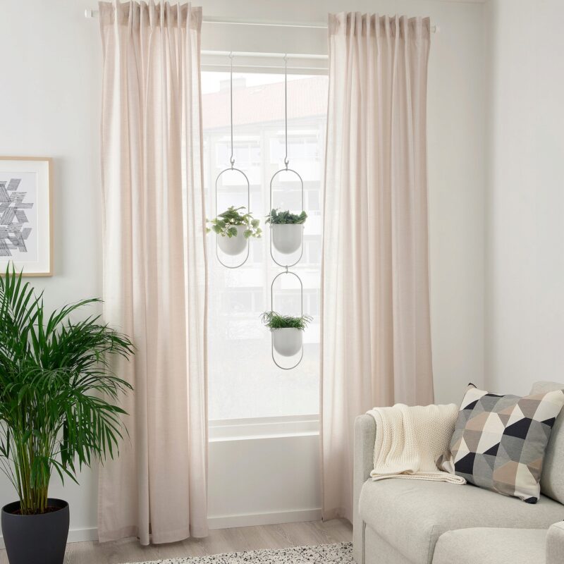 IKEA CHILISTRAN WISZĄCA DONICZKA DO WEWNĄTRZ/NA ZEWNĄTRZ BIAŁY ROZMIAR 12CM - obrazek 4