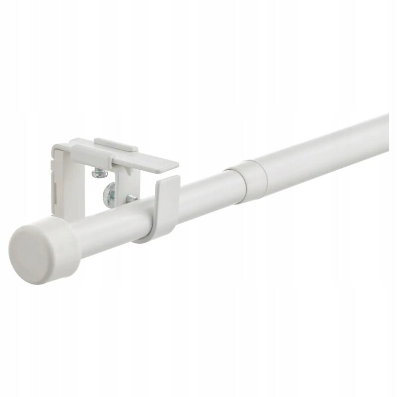 KOMPLET KARNISZY BEKRAFTA BIAŁY 120-210 cm 19 mm