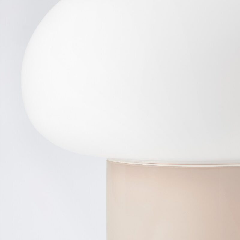LAMPA STOŁOWA DEJSA BEŻ / OPALOWA BIEL 28 cm - obrazek 3