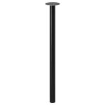 NOGA POD BLAT STALOWA ADILS 70 cm czarna