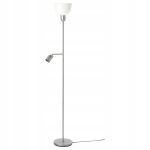 LAMPA PODŁOGOWA / DO CZYTANIA SREBRNA / BIAŁA