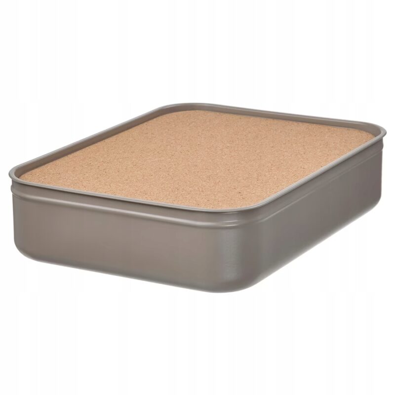 IKEA HARBMATTA Pudło na biurko pudełko 18x24x6cm z pokrywką