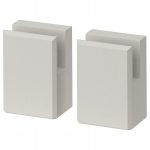 IKEA LERHYTTAN NOGA DO COKOŁU 8 cm SZARY 2 SZT