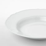 IKEA UPPLAGA TALERZ OBIADOWY GŁĘBOKI BIAŁY 26 cm - obrazek 2
