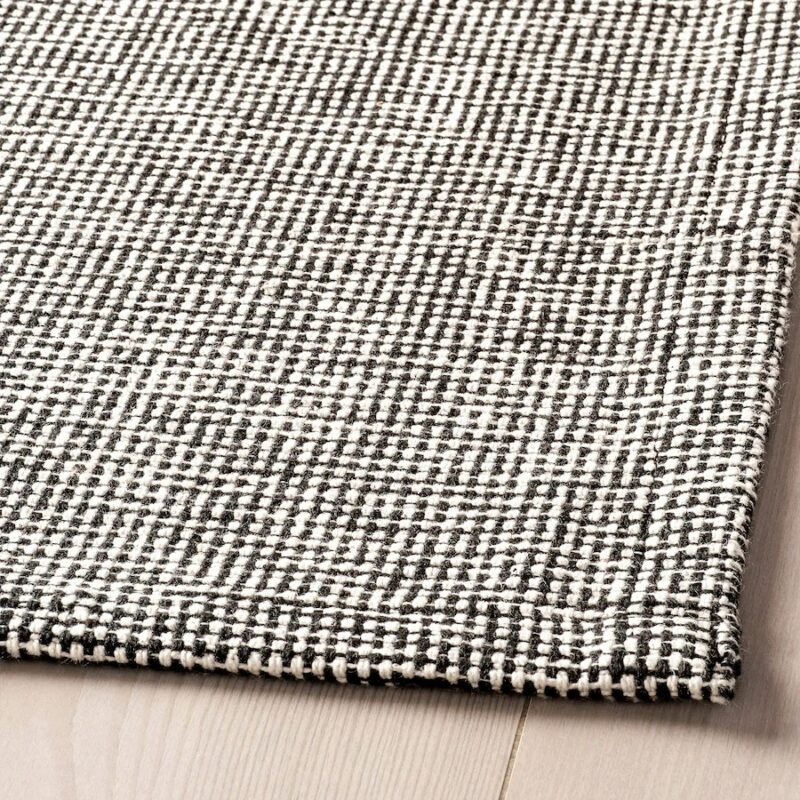 IKEA TIPHEDE DYWAN CZARNY / NATURALNY 155x220 cm - obrazek 4