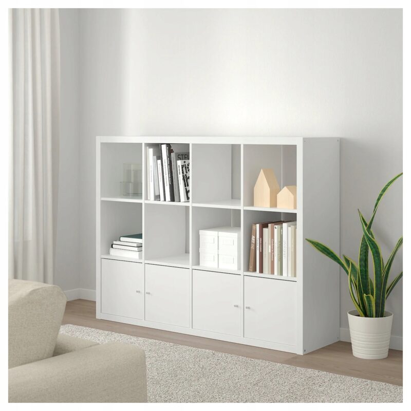 WKŁAD Z DRZWIAMI DO REGAŁU BIAŁY 33X33 KALLAX IKEA - obrazek 5