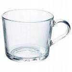 KUBEK SZKLANY BEZBARWNY 240 ML IKEA 365+