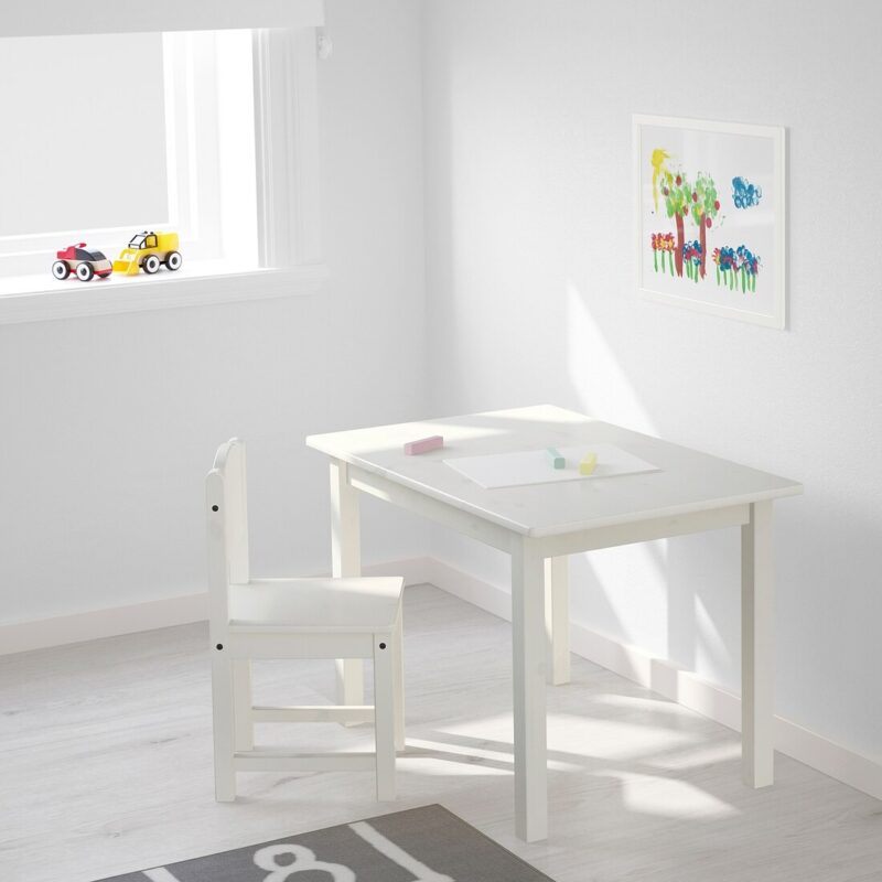 STOLIK DZIECIĘCY SUNDVIK SOSNA BIAŁA 76x50 cm - obrazek 2