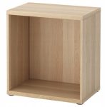 IKEA BESTA OBUDOWA SZAFKA DĄB BEJCOWANY 60x40x64cm