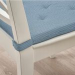 IKEA JUSTINA poduszka na krzesło SZARO NIEBIESKA - obrazek 2