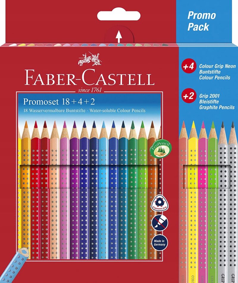 KREDKI OŁÓWKOWE FABER-CASTELL 24 SZT.
