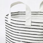 TORBA NA PRANIE KLUNKA BIAŁA / CZARNA 60 L - obrazek 4