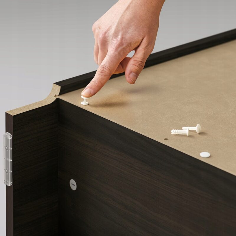REGAŁ IKEA BILLY/OXBERG 40 cm x 202 cm x 30 cm ODCIENIE BRĄZU - obrazek 3