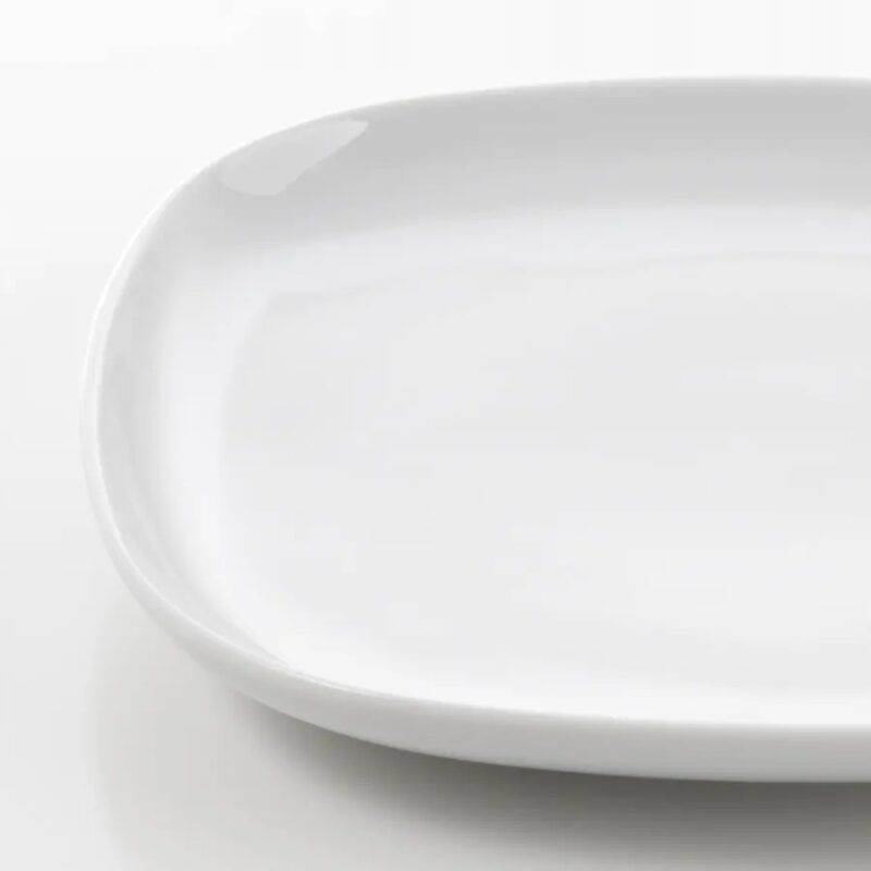 TALERZ TALERZYK BIAŁY PORCELANA 18x18 CM - obrazek 3