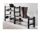 IKEA TJUSIG Półka na buty, czarny, 79x32x37 cm - obrazek 2