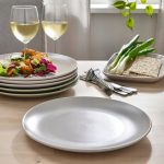 IKEA FARGKLAR SERWIS OBIADOWY KOMPLET TALERZY MATOWY JASNOSZARY 18 SZT. - obrazek 3