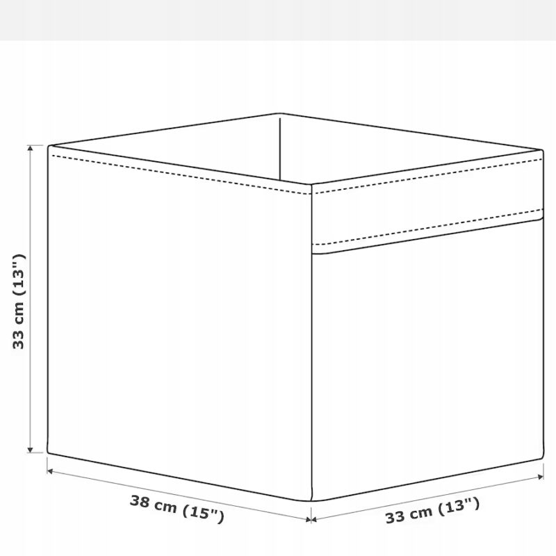 IKEA REGNBROMS Pudełko na zabawki wzór w zwierzęta - obrazek 4