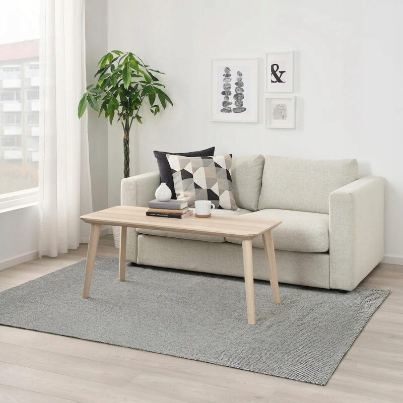 IKEA TIPHEDE DYWAN CZARNY / NATURALNY 155x220 cm - obrazek 2