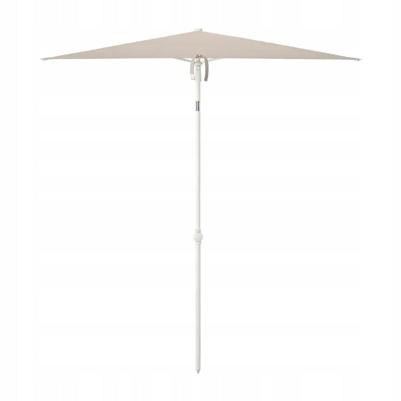 PARASOL Z NACHYLENIEM SZARY / BEŻ / BIAŁY 180x145