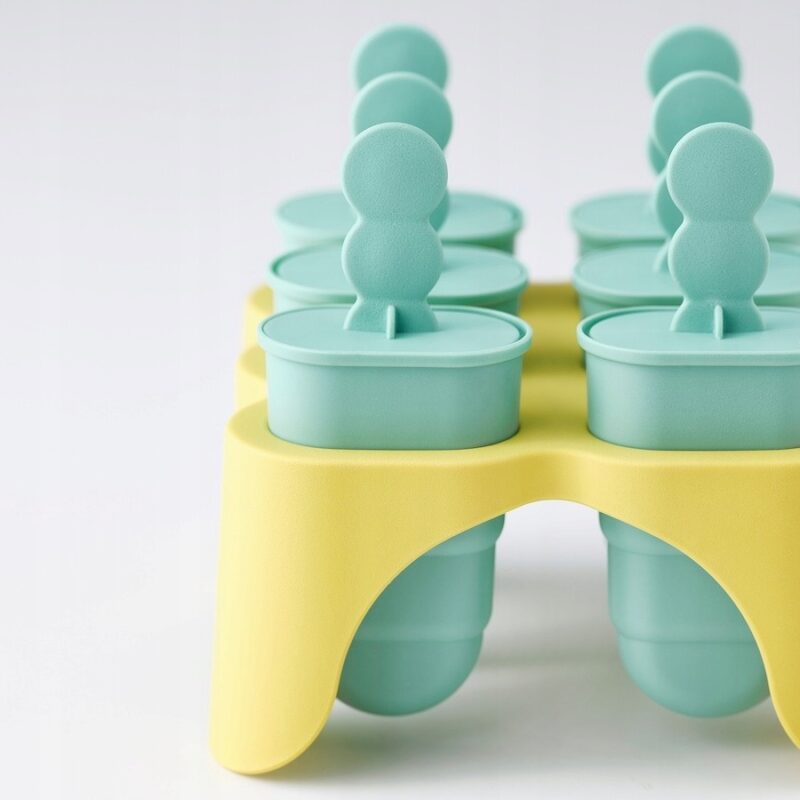 IKEA UPPFYLLD Forma do lodów turkus / żółta 6 szt. - obrazek 2