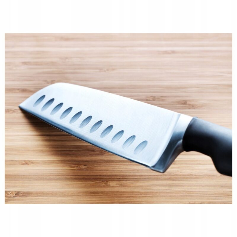 NÓŻ DO WARZYW ZE STALI NIERDZEWNEJ CZARNY 16CM - obrazek 3