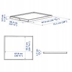 IKEA KOMPLEMENT WYSUWANA TACA CIEMNOSZARA 75X58 CM - obrazek 3