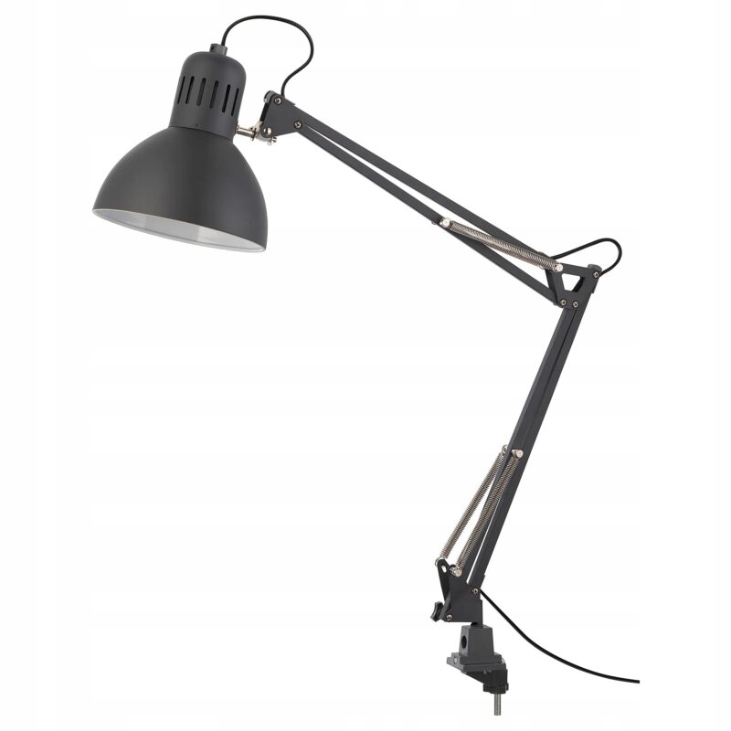 IKEA TERTIAL LAMPA BIURKOWA SZARA LAMPKA DO BIURA 60 CM