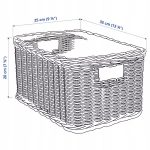 IKEA TRUMMIS KOSZ RATTANOWY 25x35x20 CM - obrazek 4