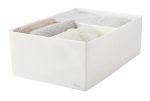 IKEA STUK PUDEŁKO Z PRZEGRÓDKAMI BIAŁE 34x51x18 cm - obrazek 3