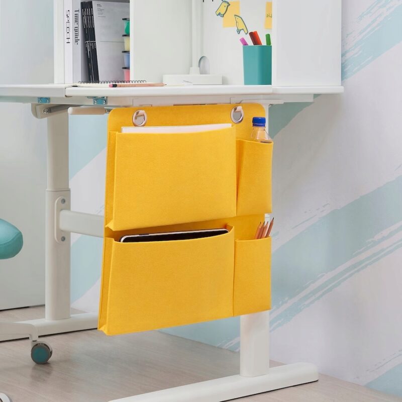 IKEA BONSYRSA Kieszeń organizer zawieszany na akcesoria na biurko łóżko - obrazek 3