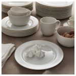 IKEA OFANTLIGT TALERZ OBIADOWY BIAŁY 28 cm - obrazek 4