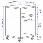 IKEA VIHALS STOLIK NOCNY BIAŁY 37x37 CM - obrazek 5