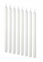 ŚWIECA BEZZAPACHOWA BIAŁA 35 CM 8 SZT IKEA - obrazek 3