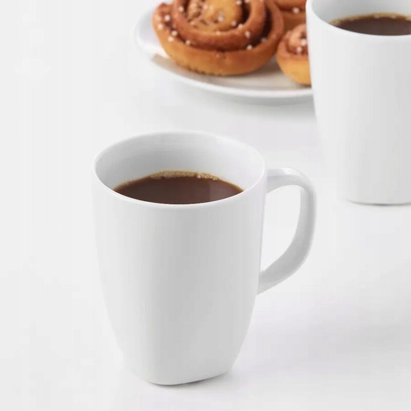 KUBEK BIAŁY PORCELANA TRWAŁY DO ZMYWARKI 300 ML - obrazek 2