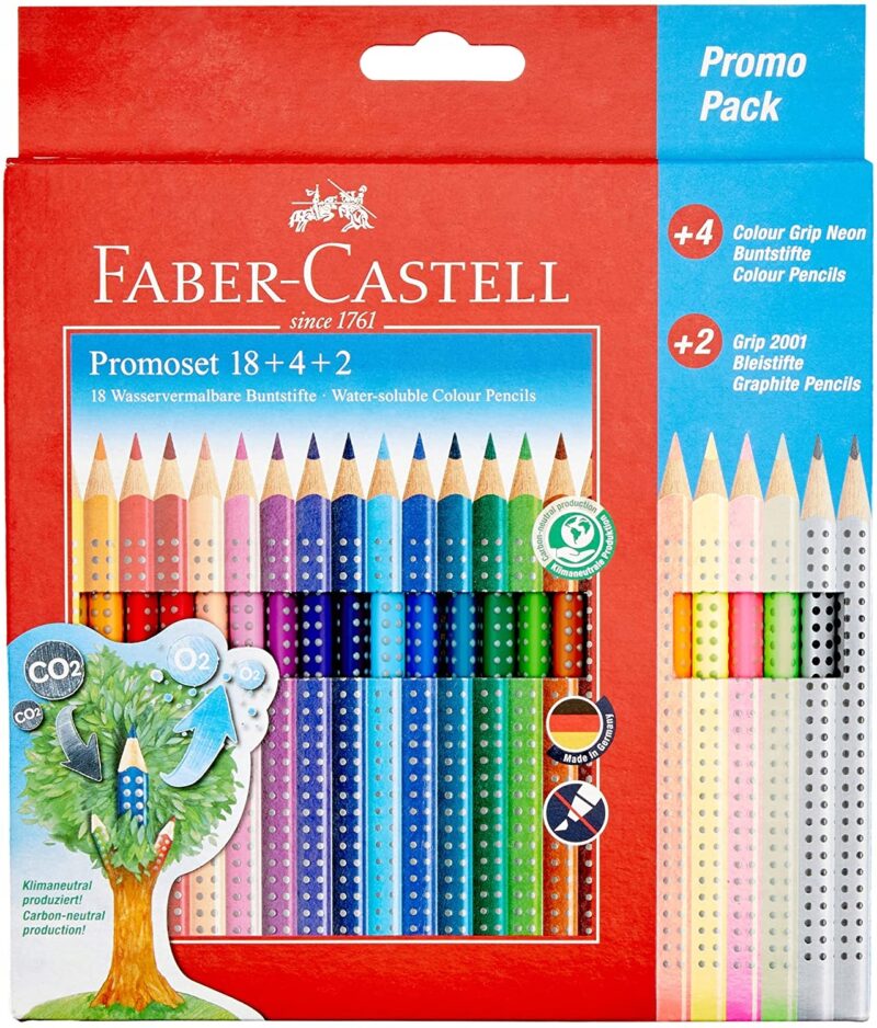 KREDKI OŁÓWKOWE FABER-CASTELL 24 SZT. - obrazek 2