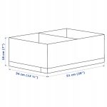IKEA STUK PUDEŁKO Z PRZEGRÓDKAMI BIAŁE 34x51x18 cm - obrazek 6