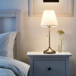 IKEA ARSTID LAMPA STOŁOWA MOSIĄDZ/BIAŁY 55cm - obrazek 2