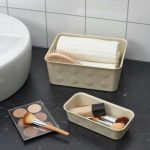 ORGANIZER BIUROWY PLASTIKOWY BEŻOWY 20X25X10CM - obrazek 3