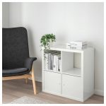 WKŁAD Z DRZWIAMI DO REGAŁU BIAŁY 33X33 KALLAX IKEA - obrazek 4