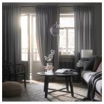 IKEA SANDSVINGEL ZASŁONA OKNA SZARA 2 SZT. 135x300 - obrazek 2