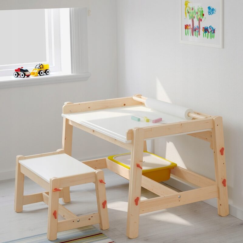BIURKO DLA DZIECKA IKEA FLISAT REGULOWANE - obrazek 4