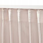 IKEA BYMOTT ZASŁONA BIAŁA / BEŻ W PASKI - 2 SZT. - obrazek 3