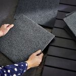 IKEA RUNNEN PŁYTA PODŁOGOWA OGRODOWA TKANINA CIEMNOSZARA 0.81 m2 - obrazek 3