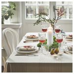 IKEA VIPPSTARR OBRUS ZE WZOREM W CZERWONE PASKI - obrazek 7