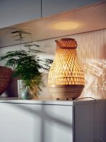 IKEA MISTERHULT LAMPA STOŁOWA BAMBUS 36CM - obrazek 4