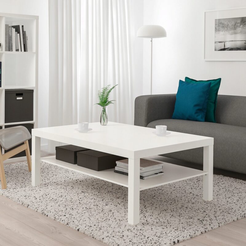 IKEA LACK STOLIK KAWOWY BIAŁY118x78 cm - obrazek 3